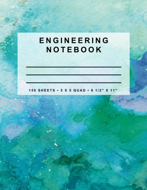 Engineering Notebook: Watercolor Series (Water)